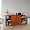 Nízká skříň SimpleOffice 80 x 40 x 80 cm, třešeň