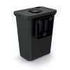Závěsný odpadkový koš, 10 l, černá
