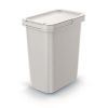 Závěsný odpadkový koš, 12 l, světle šedá