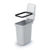 Závěsný odpadkový koš, 12 l, světle šedá