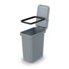 Závěsný odpadkový koš, 12 l, šedá