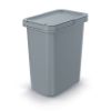 Závěsný odpadkový koš, 12 l, šedá