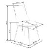 Jídelní židle Louis, růžová
