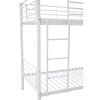 Postel Bunky 90 x 200 cm, patrová, bílá