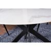 Jídelní stůl Talia 120 cm, mramor / černá