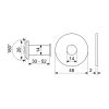 Dveřní kukátko RVW.G.30-52, nikl