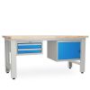 Dílenský stůl Solid OAK-21, 180 cm, 2 závěsné boxy, dub