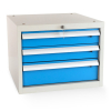 Dílenský stůl Solid MDF-33, 180 cm, 2 závěsné boxy, černá
