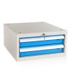 Dílenský stůl Solid OAK-23, 210 cm, 2 závěsné boxy, dub