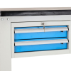 Dílenský stůl Solid MDF-20, 210 cm, závěsný box, černá