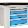 Dílenský stůl Solid MDF-31, 210 cm, 2 závěsné boxy, černá