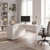 Ergonomický stůl Impress 160 x 90 cm, levý, bílá