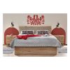 Postel Rustico 160 x 200 cm, dub artisan