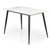 Jídelní stůl Webster 120 cm, mramor / černá