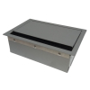 Zásuvkový panel MMP41 - 2x 230V + ethernet, stříbrná (rozbaleno)