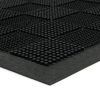 Gumová čisticí rohož Pin Squares 40 x 60 x 0,7 cm, černá