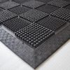 Gumová čisticí rohož Pin Squares 40 x 60 x 0,7 cm, černá