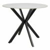 Jídelní stůl Talia 90 cm, mramor / černá