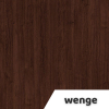 Výškově nastavitelný stůl OfficeTech B, 140 x 80 cm, černá podnož, wenge