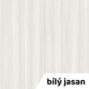 Výškově nastavitelný stůl OfficeTech Long, 260 x 80 cm, šedá podnož, bílý jasan
