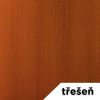 Výškově nastavitelný stůl OfficeTech Strong 200 x 80 cm, černá podnož, třešeň