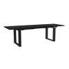 Výškově nastavitelný stůl OfficeTech Strong 240 x 80 cm, černá podnož, černá