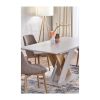 Jídelní stůl Xarelto, krémová / dub cremona