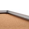 Interiérová informační vitrína Economy 9 x A4 - korková záda, hliník