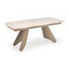 Jídelní stůl Abelard, kámen / krémová