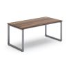 Stůl SimpleOffice 180 x 90 cm, ořech vlašský / stříbrná