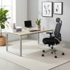 Stůl SimpleOffice 180 x 90 cm, dub světlý / stříbrná