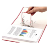 Archivační spona Fellowes, délka 85 mm - 100 ks, červená