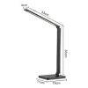 Stolní lampa Platinet 10 W, bezdrátové nabíjení + USB, černá