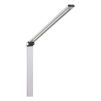 Stolní lampa Platinet 10 W, bezdrátové nabíjení + USB, stříbrná
