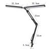 Stolní lampa Platinet Flexy 20 W, 2 ramena + klip, černá