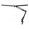 Stolní lampa Platinet Flexy 20 W, 2 ramena + klip, černá