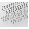 Kovové hřbety Eurosupplies (3/1") 8 mm - 100 ks, stříbrná