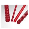 Plastové hřbety Eurosupplies 19 mm - 100 ks, červená