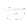 67259 1 jidelni stul flip dub cremona kremova