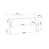 67289 2 jidelni stul rion 160 x 90 cm seda cerna
