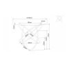 67685 1 jidelni stul acuto cira stribrna