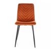 Jídelní židle Freville Velvet, oranžová