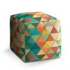 Taburet Cube trojúhelníky, barevná