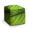 Taburet Cube list, zelená