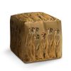 Taburet Cube surikaty, žlutá