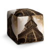 Taburet Cube Eiffel Tower 6, béžová