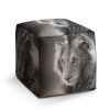 Taburet Cube lvíček, šedá