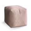 Taburet Cube rose gold, růžová