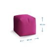 Taburet Cube TNT, červená