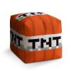 Taburet Cube TNT, červená